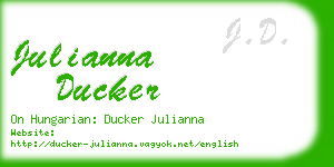 julianna ducker business card